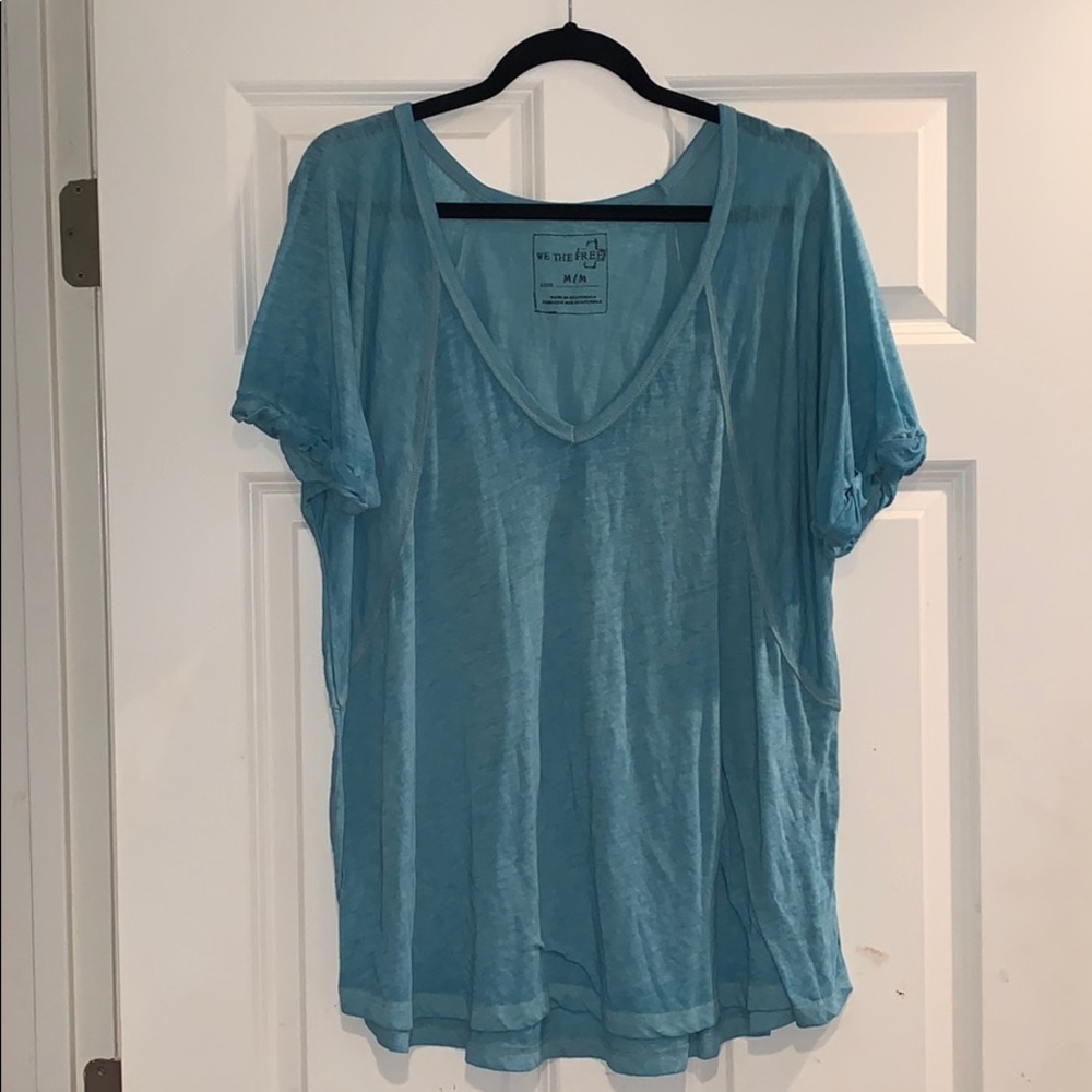 Free People Sundance Tee in a Teal color